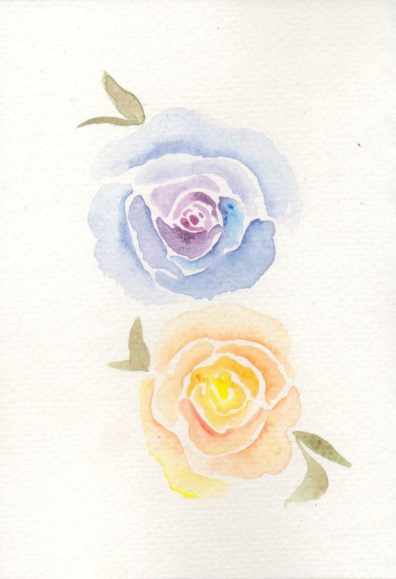 570x833 Gallery Simple Watercolor Flowers, - Watercolor Flower Artist
