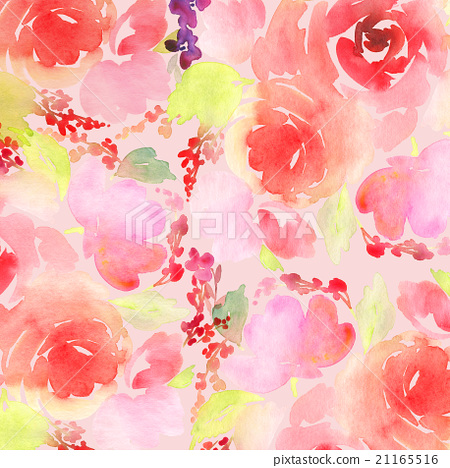 450x468 Greeting Card. Watercolor Flowers Background - Watercolor Flower Background