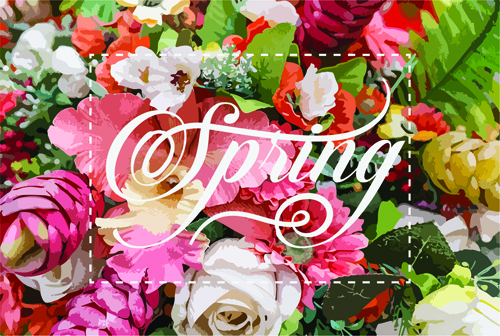 500x336 Spring Watercolor Flower Background Art Vector Free Vector In - Watercolor Flower Background