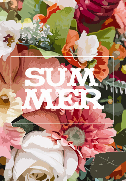 419x600 Summer Watercolor Flower Background Art Vector Free Vector In - Watercolor Flower Background