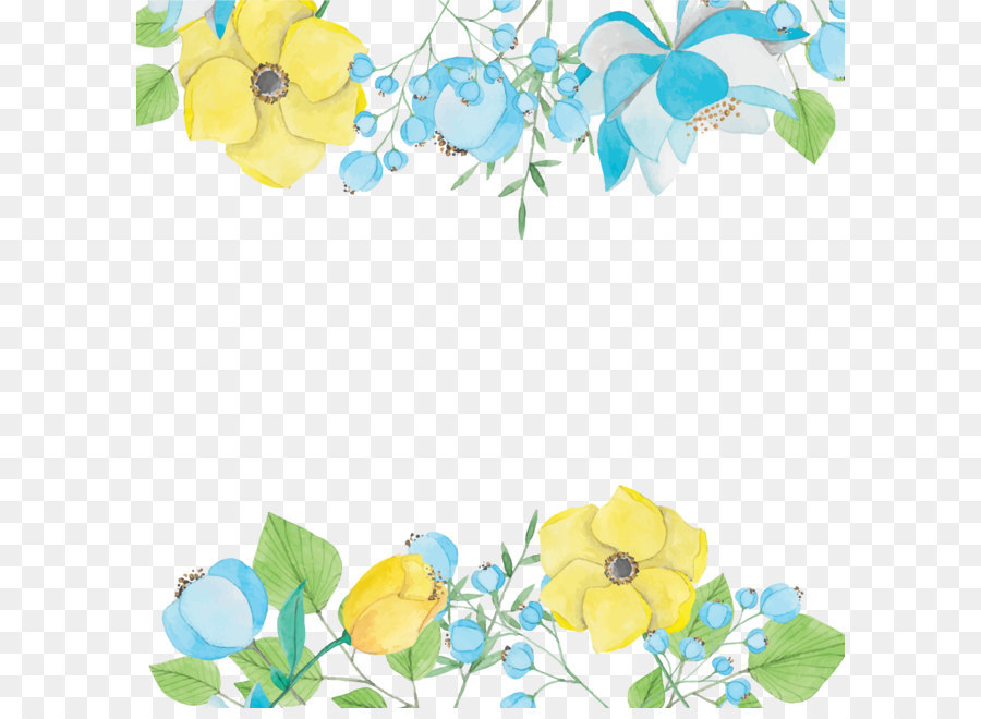 900x660 Watercolor Painting Blue Download - Watercolor Flower Background