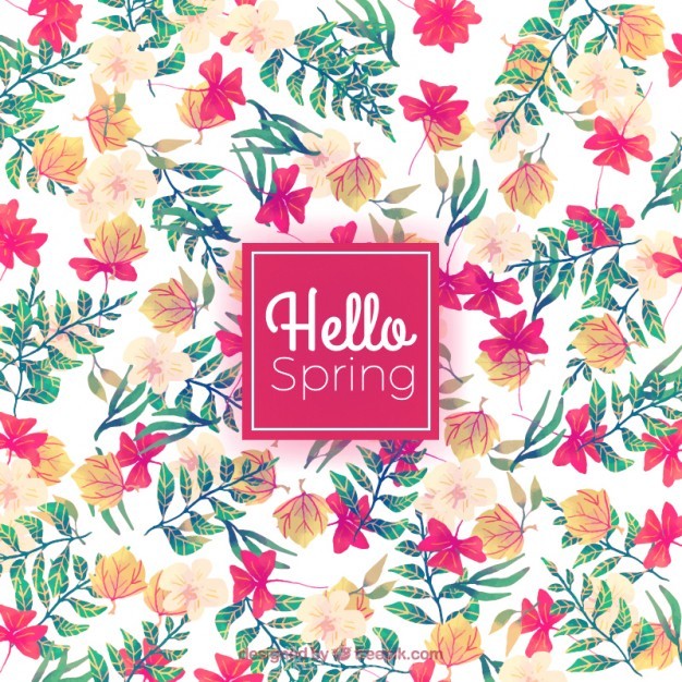 Watercolor Flower Background Free