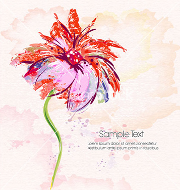 357x376 Free Watercolor Floral Background Vector Free Vector Download - Watercolor Flower Background Free