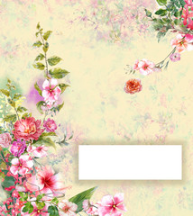 Watercolor Flower Background Free At Paintingvalley.com 