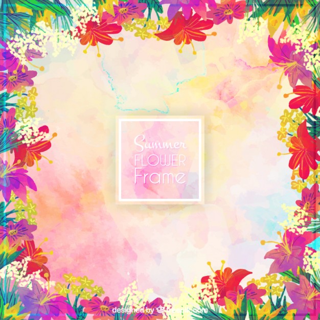 626x626 Artistic Watercolor Floral Background Free Vectors Ui Download - Watercolor Flower Background Free