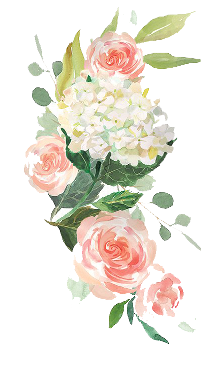 424x743 Free Elegant Watercolor Flowers Twitter Background - Watercolor Flower Background Free