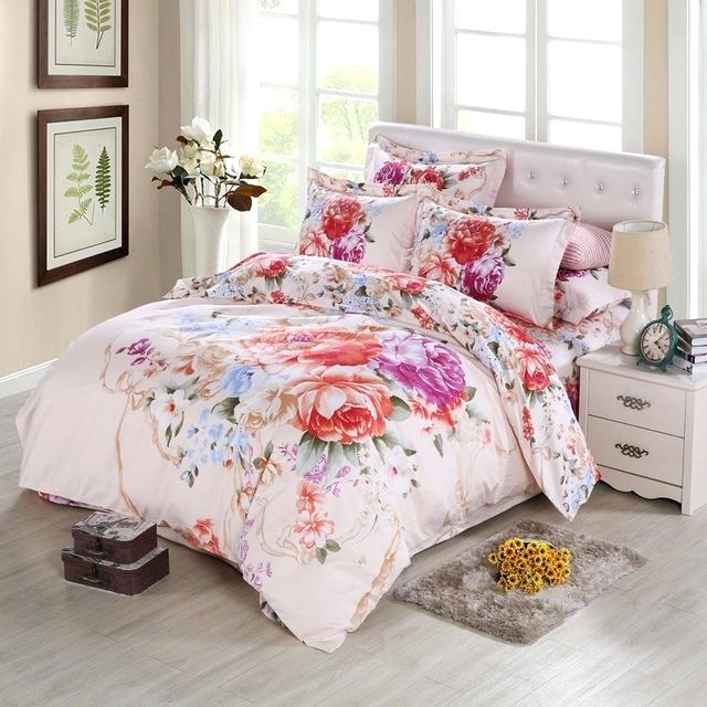 640x640 Fresh Watercolor Bed Sheets Z0076416 Image Of Watercolor Floral - Watercolor Flower Bedding