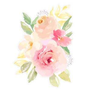 300x300 Silhouette Design Store - Watercolor Flower Bouquet