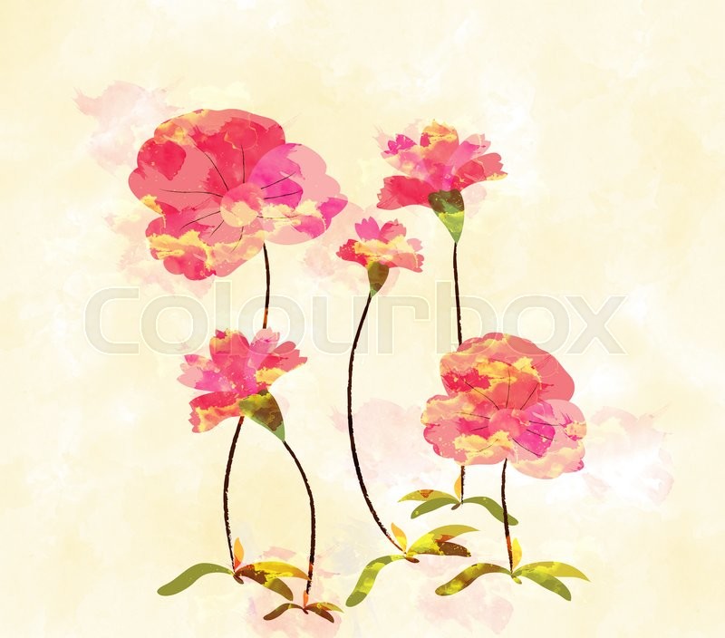 800x704 Background, Flower, Watercolor, Floral, Sakura, Design, Painting - Watercolor Flower Brush