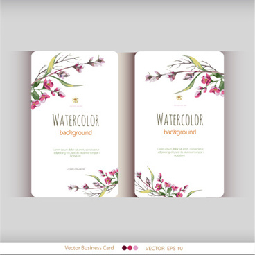 368x368 Vector Beautiful Watercolor Flower Free Vector Download (18,286 - Watercolor Flower Card