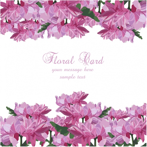 626x626 Watercolor Floral Card Template Vector Free Download - Watercolor Flower Card