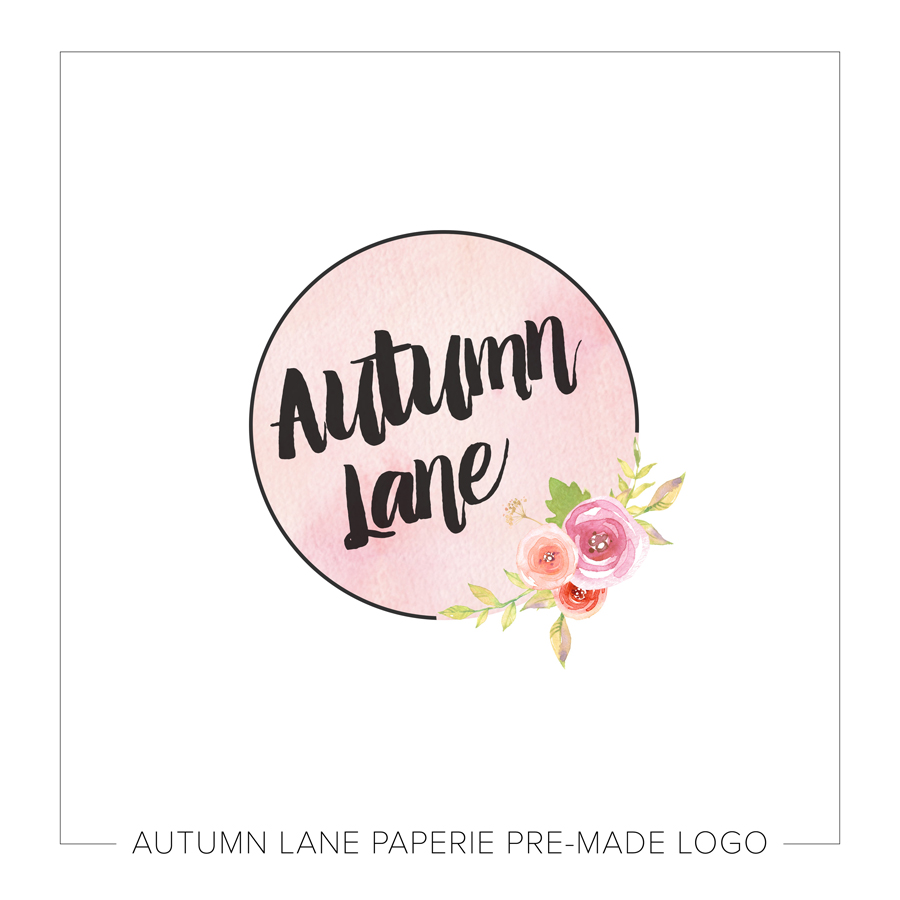 900x900 Pink Watercolor Flower Circle Logo - Watercolor Flower Circle