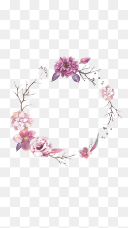 260x463 Round Border Png Images Vectors And Psd Files Free Download On - Watercolor Flower Circle
