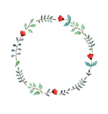 380x400 Circle Ideas Bullet Journals, Bullet And Watercolor - Watercolor Flower Circle