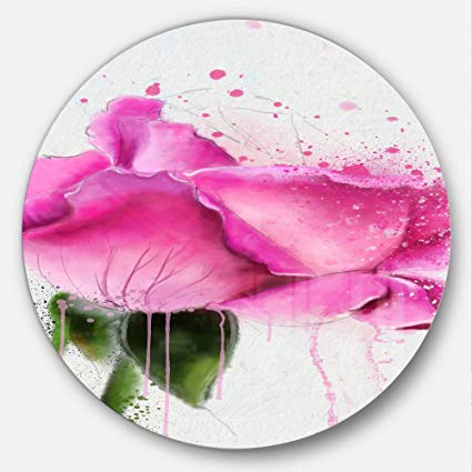 Watercolor Flower Circle at PaintingValley.com | Explore collection of ...