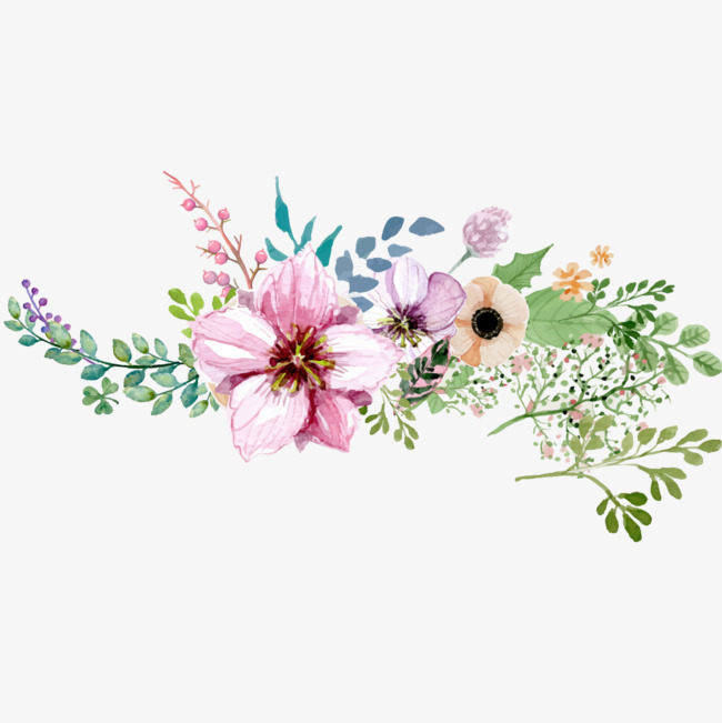 650x651 Hand Painted Watercolor Flower Decoration Pattern, Watercolor - Watercolor Flower Clipart
