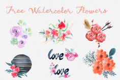 236x157 The 11 Best Free Watercolor Flowers Images Free - Watercolor Flower Clipart Free