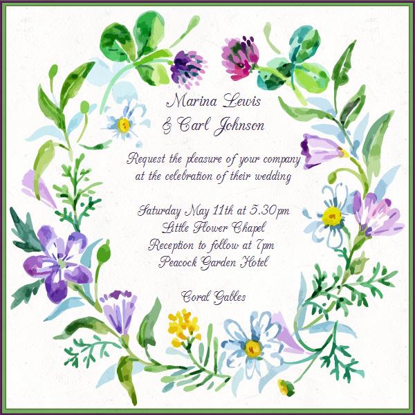 600x600 Watercolor Flower Crown - Watercolor Flower Crown