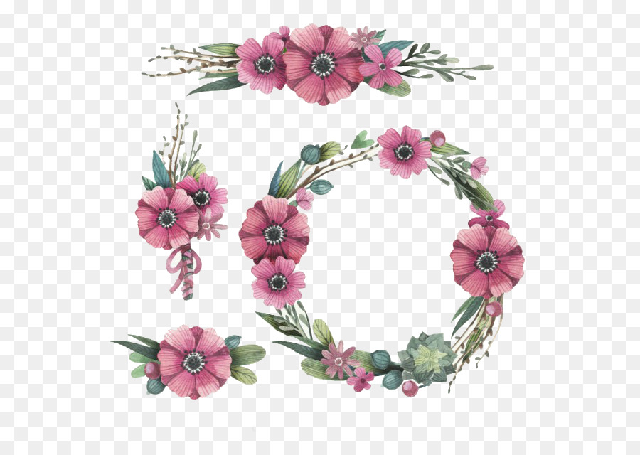 900x640 Watercolor Flowers Wreath Crown - Watercolor Flower Crown