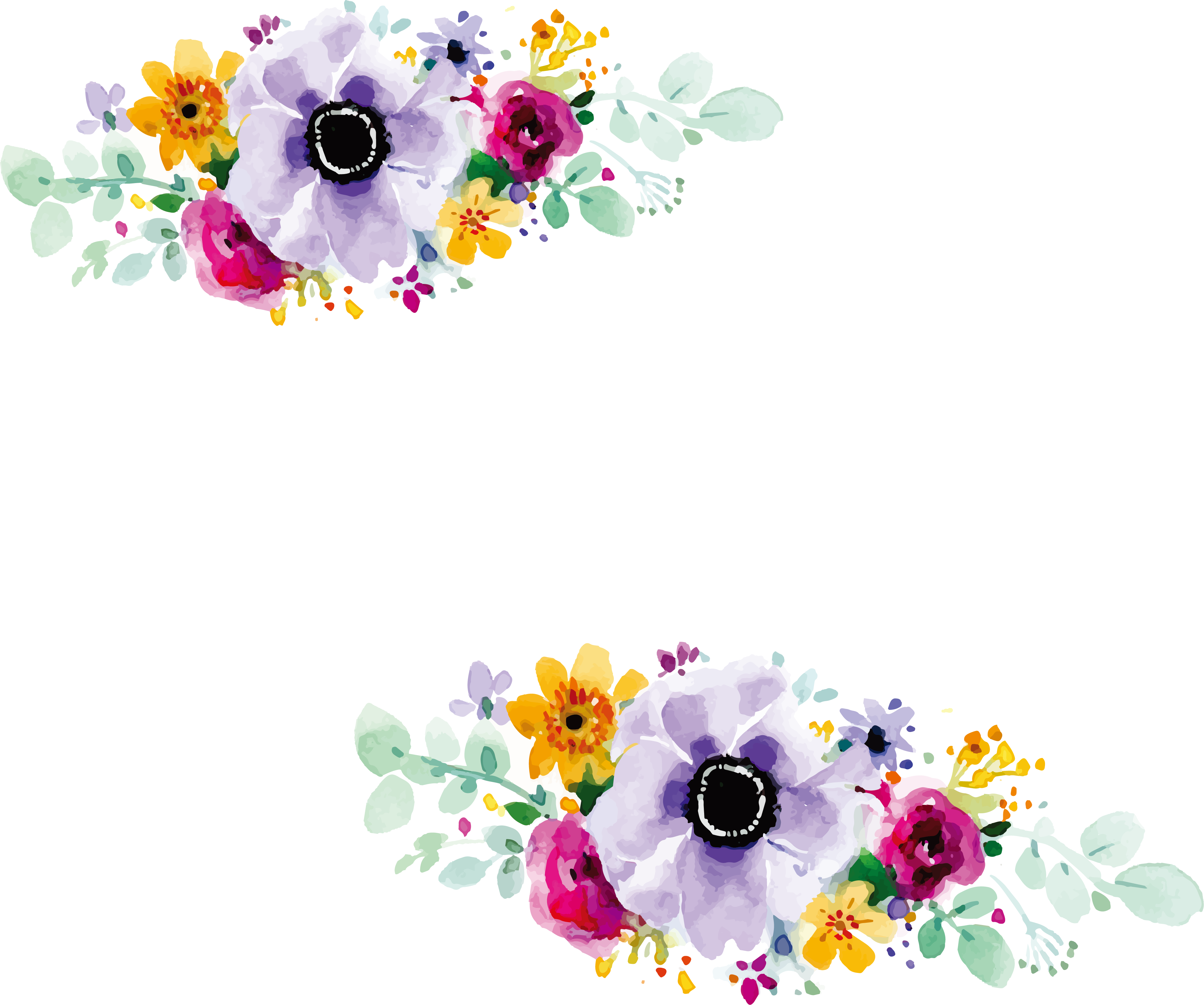 3748x3129 Floral Design Wedding Invitation Watercolour Flowers Watercolor - Watercolor Flower Design