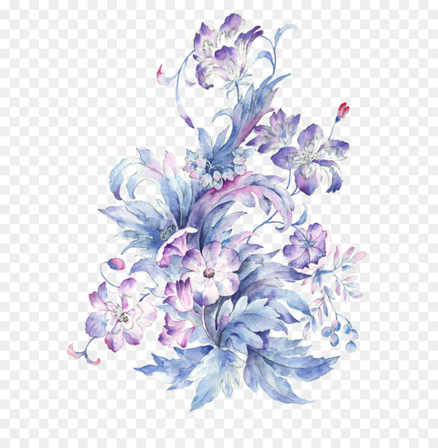 900x920 Watercolor Painting Drawing - Watercolor Flower Drawing