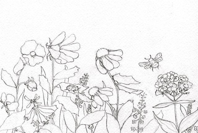 640x430 How To Paint Garden Watercolor Paintings - Watercolor Flower Garden