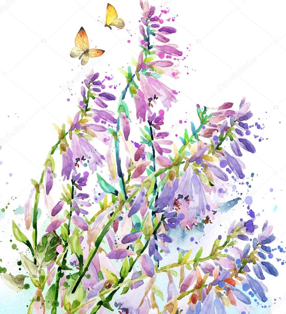 930x1023 Watercolor Flower Garden - Watercolor Flower Garden