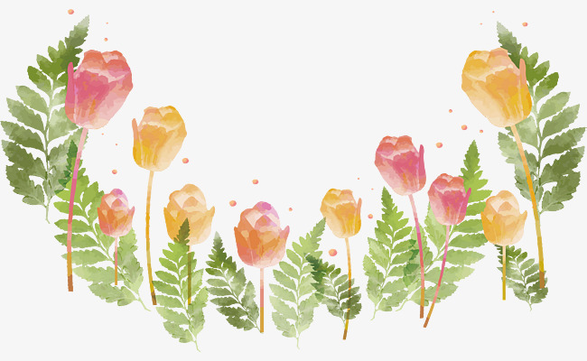 650x400 Colorful Flower Garden, Flower Vector, Garden Vector, Vector Png - Watercolor Flower Garden