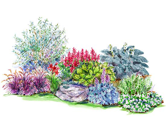 Watercolor Flower Garden at PaintingValley.com | Explore collection of