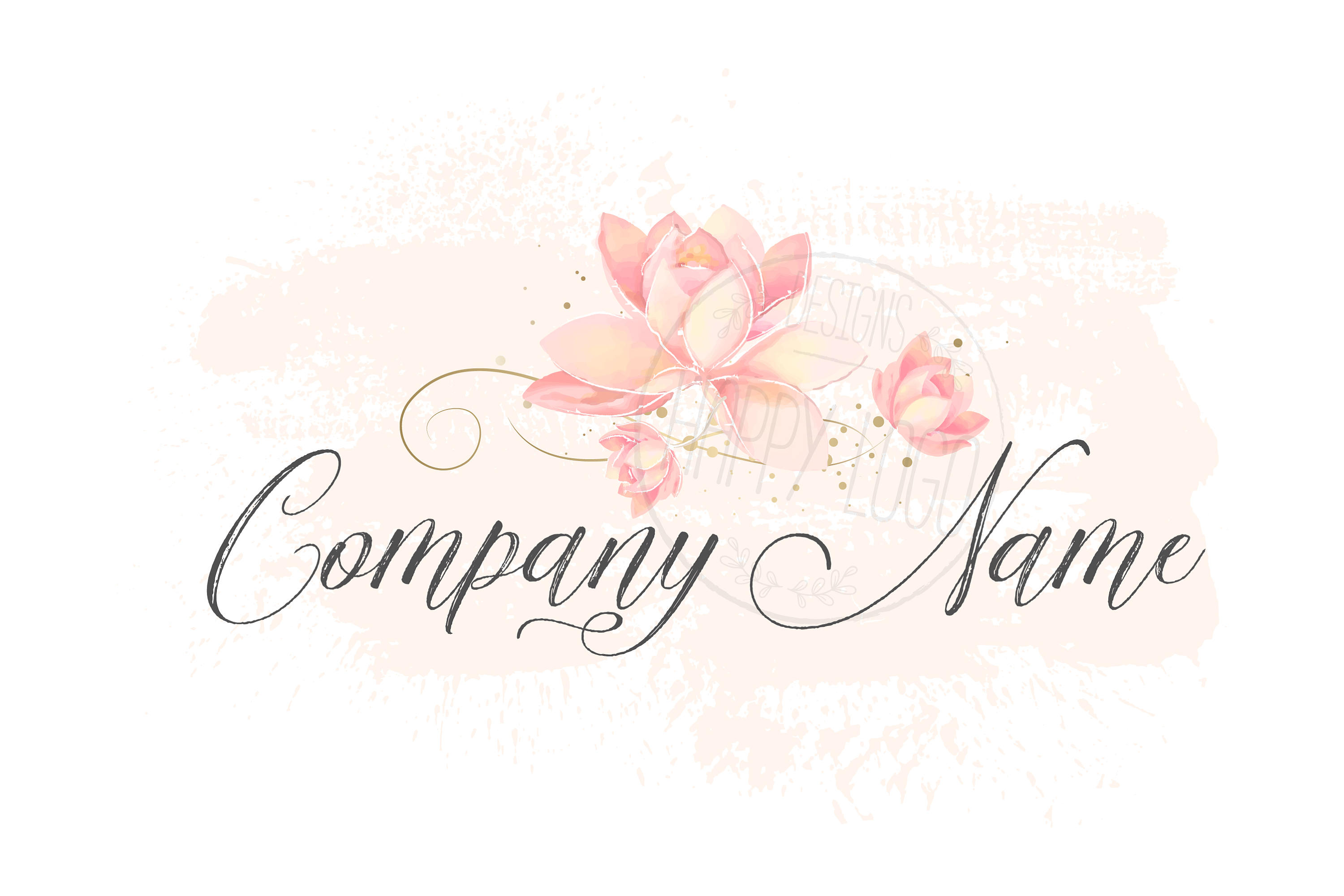 3000x2000 Digital Watercolor Lotus Logo Flower Lotus Logo Watercolor Etsy - Watercolor Flower Logo