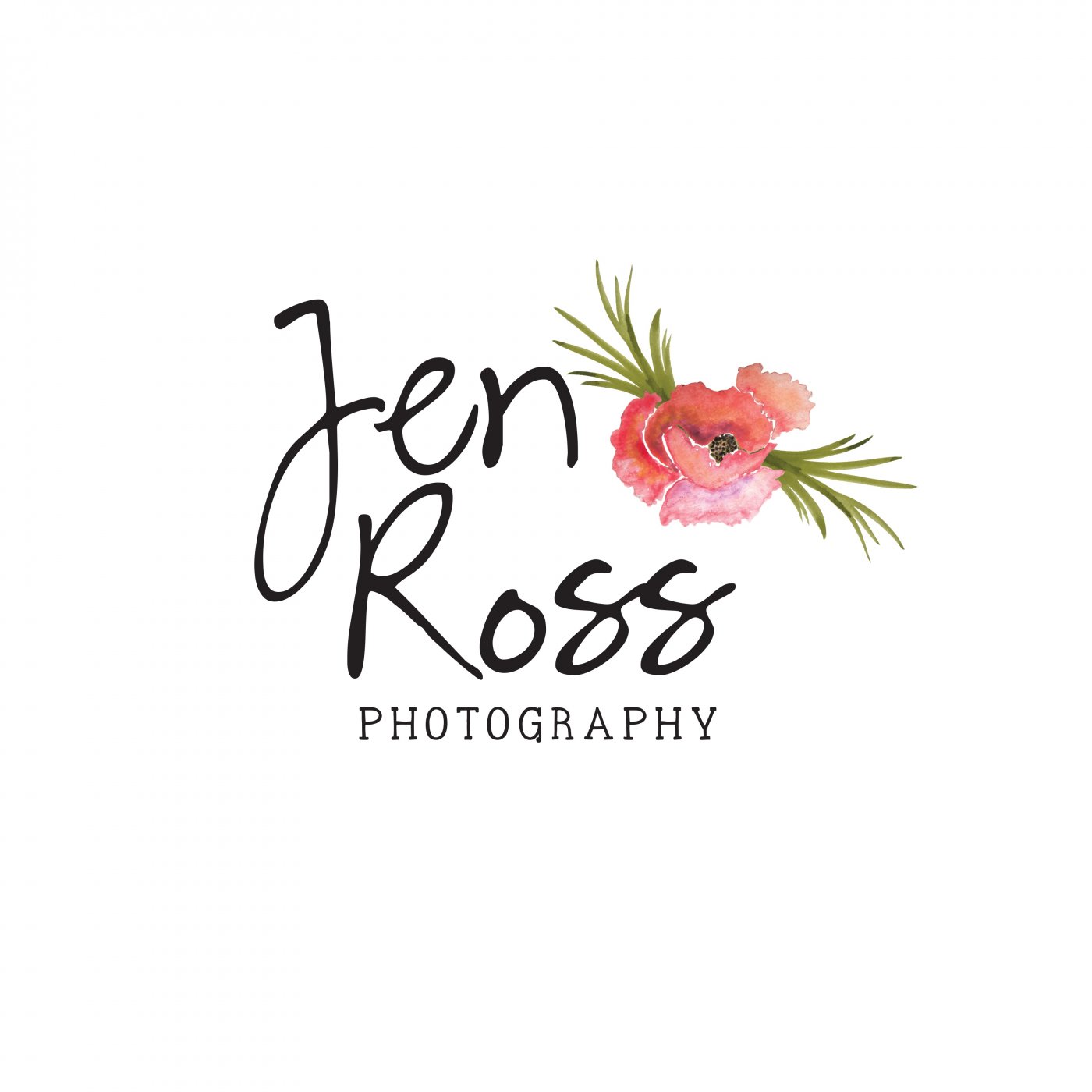 1400x1400 Watercolor Flower Logo Logo Templates On 1959 - Watercolor Flower Logo