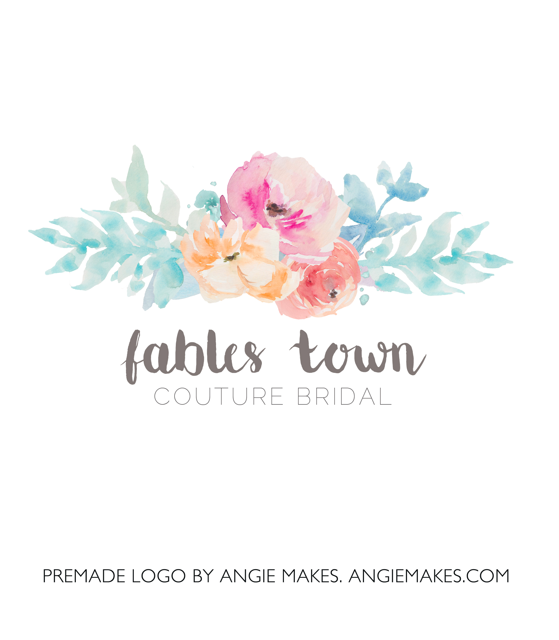 1806x2070 Watercolour Flower Logo - Watercolor Flower Logo