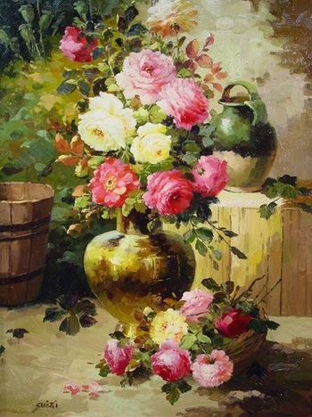 350x468 Still Life Watercolor Paintings For Sale Still Life Oil Paintings - Watercolor Flower Paintings For Sale