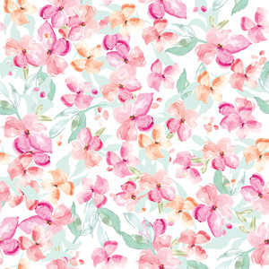 300x300 Silhouette Design Store - Watercolor Flower Pattern