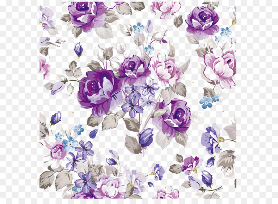 900x660 Flower Floral Design Paper Pattern - Watercolor Flower Pattern