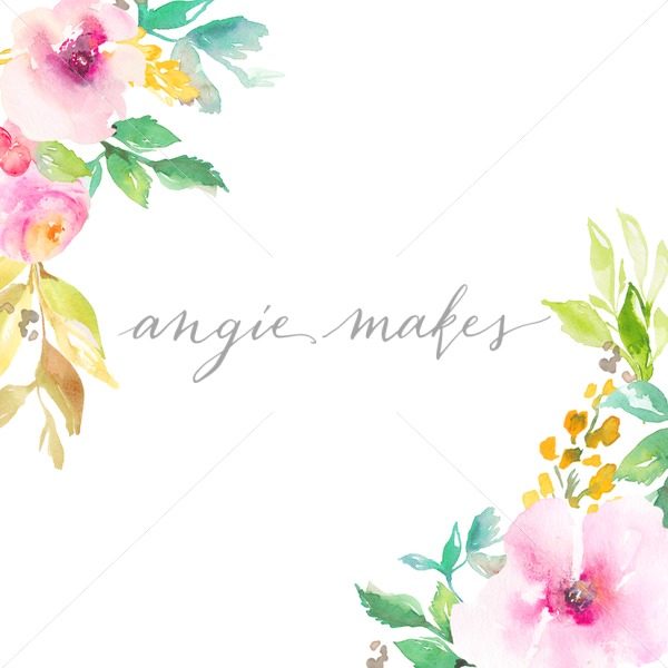 600x600 Watercolor Flower Frame Archives - Watercolor Flower Printables
