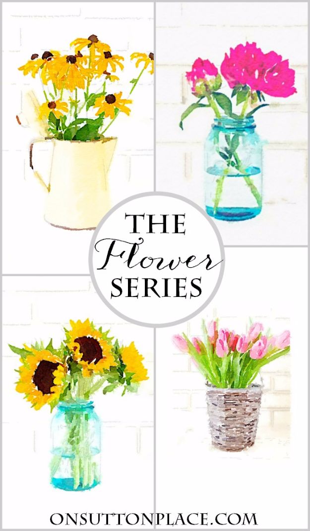 625x1071 75 Best Free Printables For Your Walls - Watercolor Flower Printables