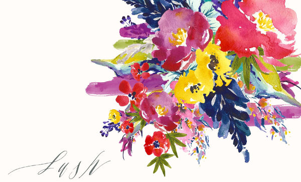 600x363 Flower Artworks - Watercolor Flower Prints
