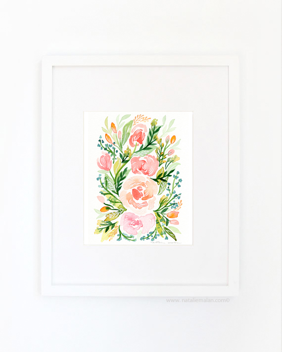 570x713 Watercolor Floral Prints Now In The Shop - Watercolor Flower Prints