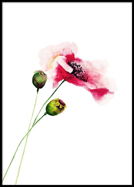 540x750 Watercolor Flower Two Poster - Watercolor Flower Prints