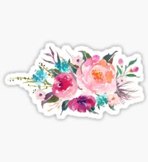 210x230 Watercolor Flower Stickers Redbubble - Watercolor Flower Stickers