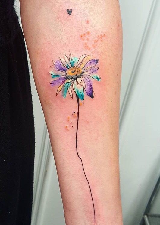 531x744 40 Breathtaking Watercolor Flower Tattoo Designs Amazing Tattoo - Watercolor Flower Tattoo