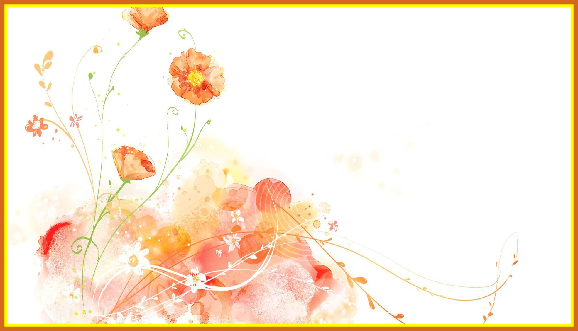 1970x1130 Shocking Painting Magnolia Flower Wallpaper Hand Drawn Watercolor - Watercolor Flower Wallpaper