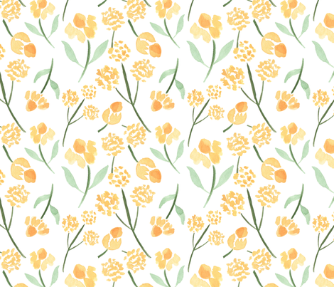 470x403 Watercolor Meadow Flowers, Yellow Flowers, Watercolor Floral - Watercolor Flower Wallpaper