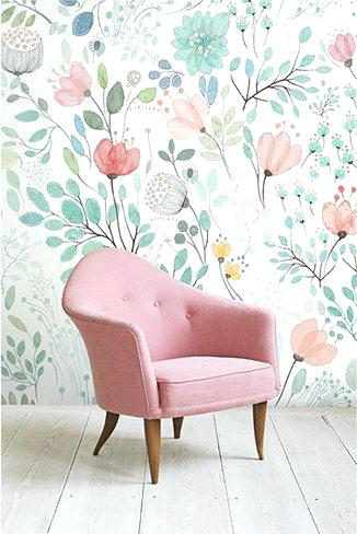 326x488 Floral Bedroom Wallpaper Would Be Nice For A Bathroom One Of These - Watercolor Flower Wallpaper For Walls