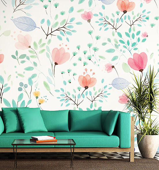 Watercolor Flower Wallpaper For Walls at PaintingValley.com | Explore ...