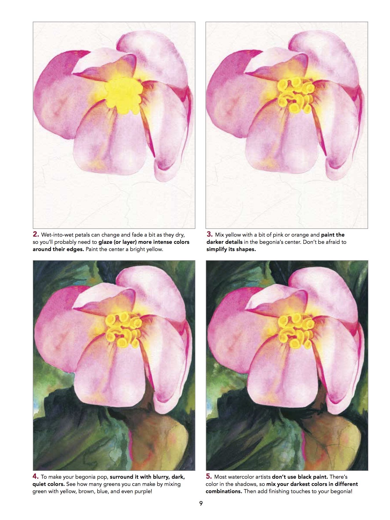 1350x1800 Learn To Paint Watercolor Flowers - Watercolor Flowers