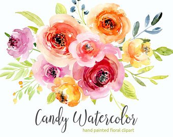 340x270 Watercolor Flowers Etsy - Watercolor Flowers
