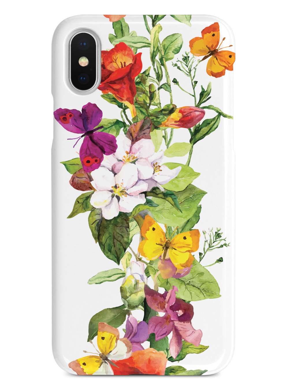 1004x1339 Watercolor Flowers And Butterflies Case Inspiredcases - Watercolor Flowers And Butterflies