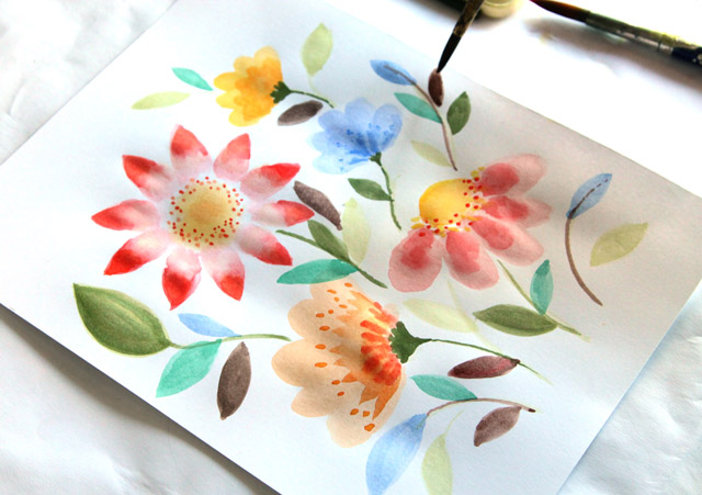 Watercolor Flowers For Beginners